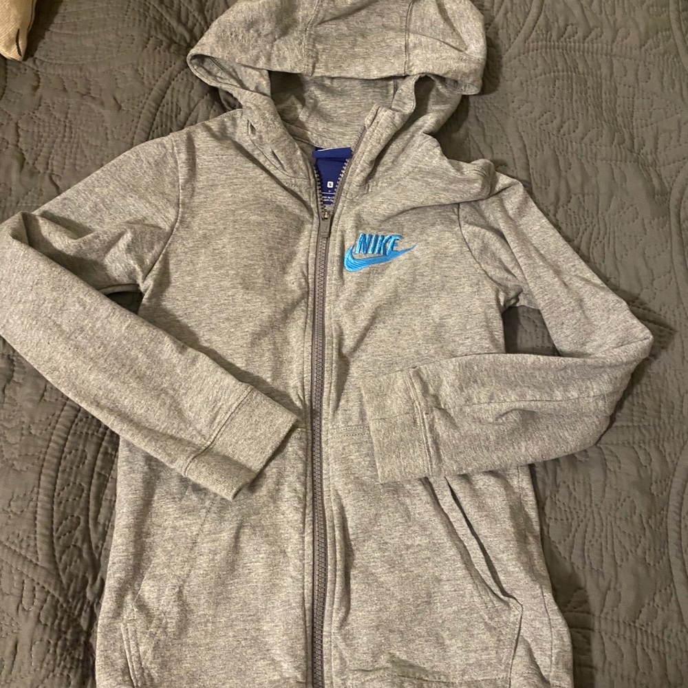 Nike small grey zip up